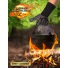 WEEDABEST Hot BBQ Gloves Heat Resistant Kitchen Oven Mitts Professional