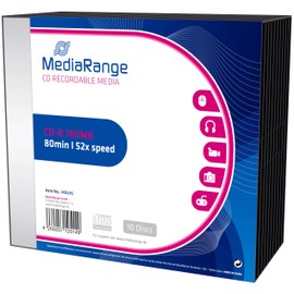 MediaRange CD-R 700MB 10pcs Slimcase 52x, MR205 (52x)