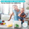 Extra Large Reusable Silicone Food Storage Bags 4 Pack, 0.8