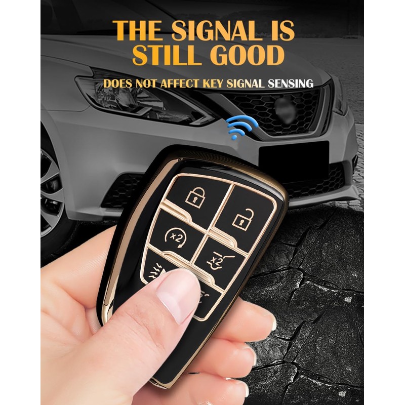 TECART Smart Key Fob Cover Fit for Buick Envision Avenir