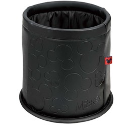 Bonform 7248-43BK Multi-Storage Box, Mitsumaru Leather, Mickey Fall Prevention, Black