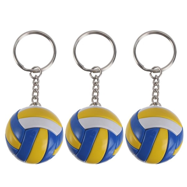 3Pcs Keychains Jewelery Competition Keychain Volleyball Keys Party Reward Pendants Gift Chain for Volleyball Carnival Nissan Favors Fan Pendant Keychain Keyring Ball Fans