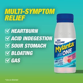 Mylanta One, Berry Ginger Flavor, 50 Count, EcoCare PCR