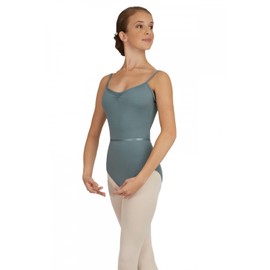 Capezio 126mm Pinch Front Camisole Leotard Class Collection Grey M