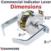 Commercial Door Handle Bathroom Door Lock in Chrome | Vacant