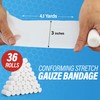 Gauze Rolls –36 Rolls- Premium First Aid Supplies for Safe
