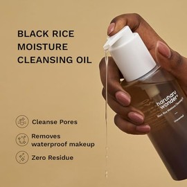 HARUHARU wonder Black Rice Moisture Cleansing Oil, Double Cleansing, Daily Makeup Remover, Pore Oil Cleanser, Korean Skincare, For sensitive, Non-comedogenic, 5.1 fl oz