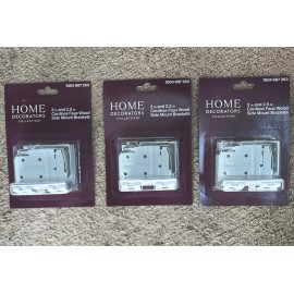 Home Decorators 2 in. and 2.5 in. Cordless Faux Wood Side Mounting Bracket (3PK)