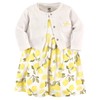 Hudson - Conjunto de Vestido y cárdigan de algodón para