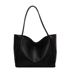 AudyKasse Tote Bag For Women, largesize Vegan Leather Weekender Bag For Women, Shopper Handbag Women.（Black）