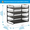 MAXIFFE 4 Tier Can Organizer, Space-Saving Easy Assembly Adjustable Sturdy