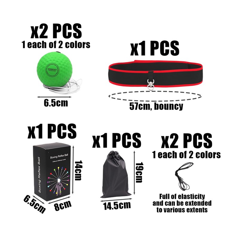 NyxSeat 1 Piece Boxing Training Ball, Boxing Reflex Ball, Boxing
