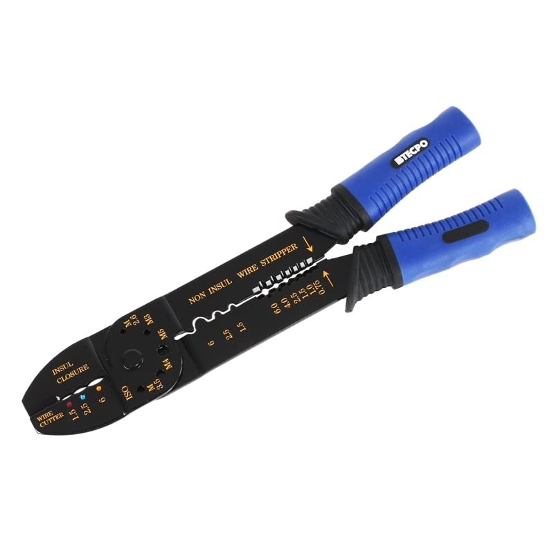 TECPO 300590 Crimping Pliers Cable Lugs Set 271 Pieces Crimping
