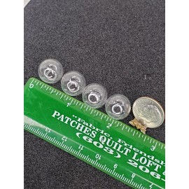 Unbranded LOT 4 Clear GLASS Globe w Hole Dollhouse Miniature Lamp Shade Chandelier Craft