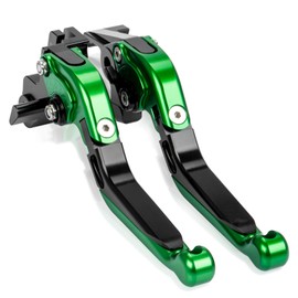 psler Motorcycle Brake Lever Clutch Lever, 1 Pair Lever Length 185 mm / 7.28 Inch Clutch and Brake Motorcycle Lever Set for Kawasaki ER-6F ER-6N 2009-2016 (Green)