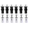 BaiBaoHui 12-Pc Universal Toilet Seat Hinge Screws Kit - Durable