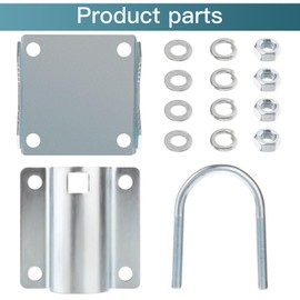 Migkin for Gen2 Starlink RV Mount,Heavy Duty Stainless Steel Mouting Kits for Starlink, Starlink RV Ladder Mount, Antenna Mount with Installation Range 1/2"-2” Pipe Adapter for Starlink Dish