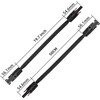 Leehitech 2 Pack 50 cm Solar Flat Cable, Feed-Through Copper
