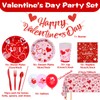 Valentine's Day Party Supplies Hot Heart Love Disposable Plates Napkins