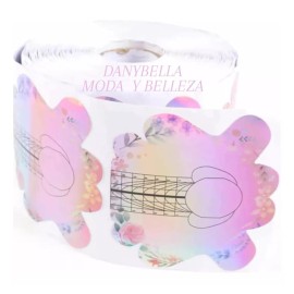 DANYBELLA MODA Y BELLEZA Rollo De 500 Piezas Forma Escultural Para Uñas Acrílicas Gel