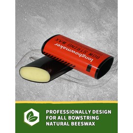 longbowmaker Archery Bow String Wax Natural Beeswax Protective Rail Lube Bowstring Maintenance Wax for All Bowstrings