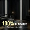 H.VERSAILTEX 100% Blackout Curtains for Bedroom Thermal Insulated Linen Textured
