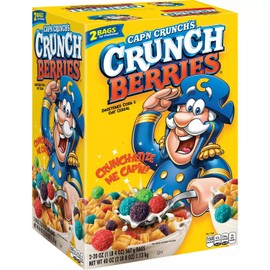 CAP'N CRUNCH SWEETENED CORN & OAT CEREAL, VARIETY PACK (2, 40 oz BOXES)
