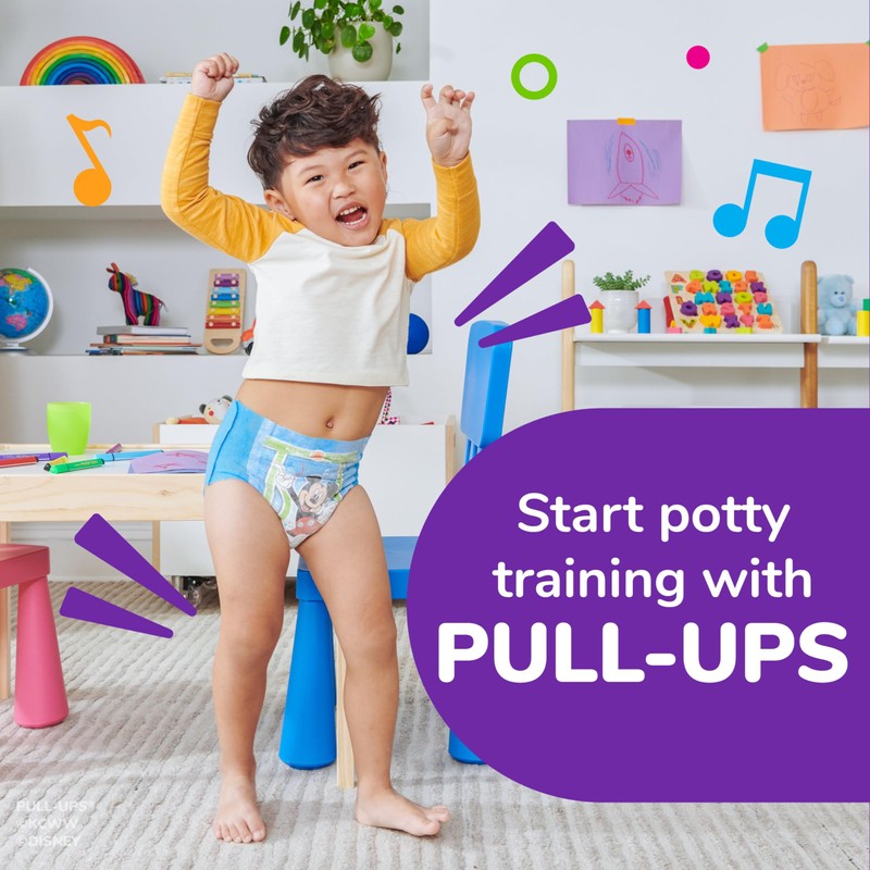 Pull-Ups Boys' Potty Training Pants, Size 5T-6T Training Underwear (46+