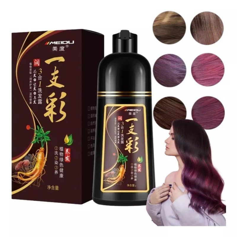 Universo en Linea 8pz Shampoo Tinte Instantáneo Cubre Canas Natural