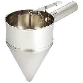 Endo Shoji WTY92 TKG Octopus Flour Tongue Grounds, Horizontal Handle, Wide Mouth (with Holder), Height x Top Diameter x Width (Including Handles), 7.9 x 5.1 x 9.8 inches (200 x 130 x 250 mm), Diameter 0.6 inches (14.4 mm), Stainless Steel, Rust Resistant, Hygienic, Professional, Commercial Use