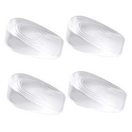 Ipetboom 2 Pairs Height Increase Insoles for Men Gel Lift Inserts Comfortable Shock Absorption Support for Daily Use Washable Non Slip Design