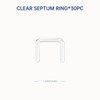 Soziprix 30pcs Hypoallergenic Clear Septum Rings Flexible Nose Retainers