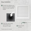Vent Systems 8" x 8" Inch White Square Soffit Vent