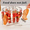 MIUPOO Barbecue Skewer Clamps,Barbecue Buckle,Baking Fixing Clip,Kabob Skewers with Push