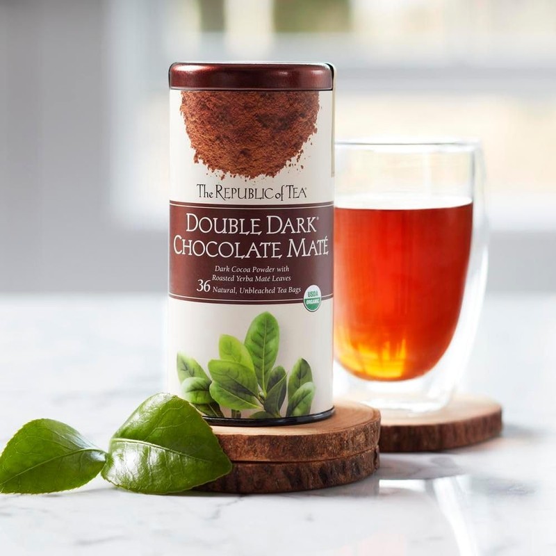 The Republic of Tea Organic Double Dark Chocolate Mate, 250