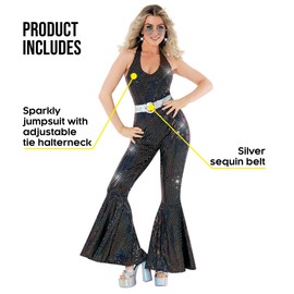 Morph Disco Costume Womens 70s, Disco Outfit Woman, 70's Costumes, Halloween Costumes For Women Adult, Halloween Costume Adult XXL