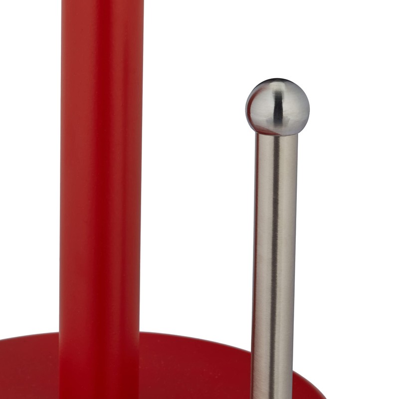 Relaxdays Standing Kitchen Roll Holder, Metal Roll Holder with Roll