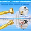 RV Winterizing Kit, 12" RV Winterize Blowout Adapter with Shut