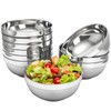yarlung 10 Pack Stainless Steel Bowls 6.3 Inch Snacks Bowls,
