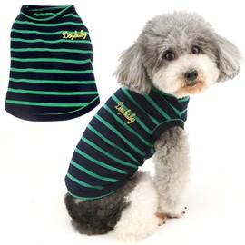 ZUNEA Dog Clothes, Spring & Summer, Tank Top, For Small Dogs, Striped T-shirt, Striped Pattern, Stylish, Cute, Cool, Vest, Pet Clothes, Cute, Popular, Dog Wear, Cool, Soft, Shirt, Cat Clothes, Hair