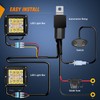 Nilight 2PCS 42W Light Bar 3Inch Cube Pod Light Amber