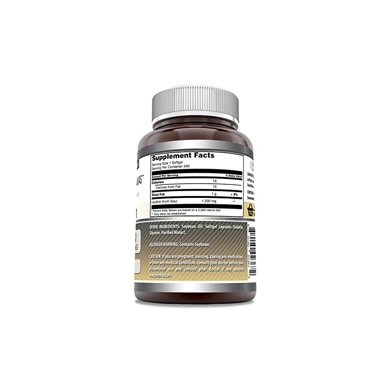 Amazing Nutrition Lecithin 1200mg 240 Softgels by Amazing Nutrition