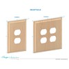 Designs of Distinction Wood Switch Cover - Unfinished/Raw Hardwood -