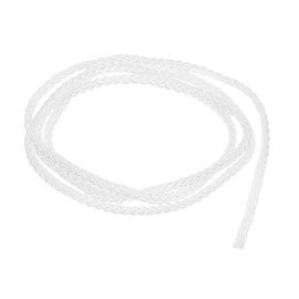 uxcell 3Pcs Cord Loop for Window Shades, 2.5mm 2Ft Nylon Satin Cord Window Blind Looped String Braided Lift Shade Cord for Pleated Shades Blind Shade DIY, White