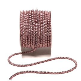 s.dekoda Cord 15 m x 4 mm Dusky Pink Twist Cord Decorative Cord