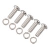 XMMT 5PCS Stainless Steel Derby Cover Button Head Screw Bolt