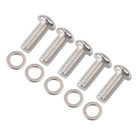 XMMT 5PCS Stainless Steel Derby Cover Button Head Screw Bolt Kit for Harley Touring Street Electra Glide Road King