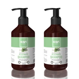 Ican London Rosemary Volumizing Hair Shampoo, 300ml, Set of 2
