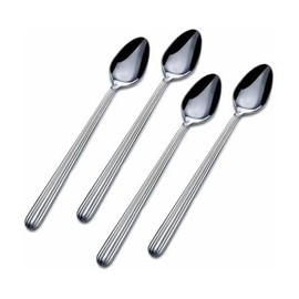 Mikasa 5148187 Italian Countryside Stainless Steel Iced Beverage Spoon, Set of 4