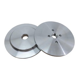 3" Aluminum Safety Flanges Kit for Airway Buffing Wheels, for Use with 5/8"-11 Threaded Tools and 3" Center Airway Buffing Wheels, 1Set